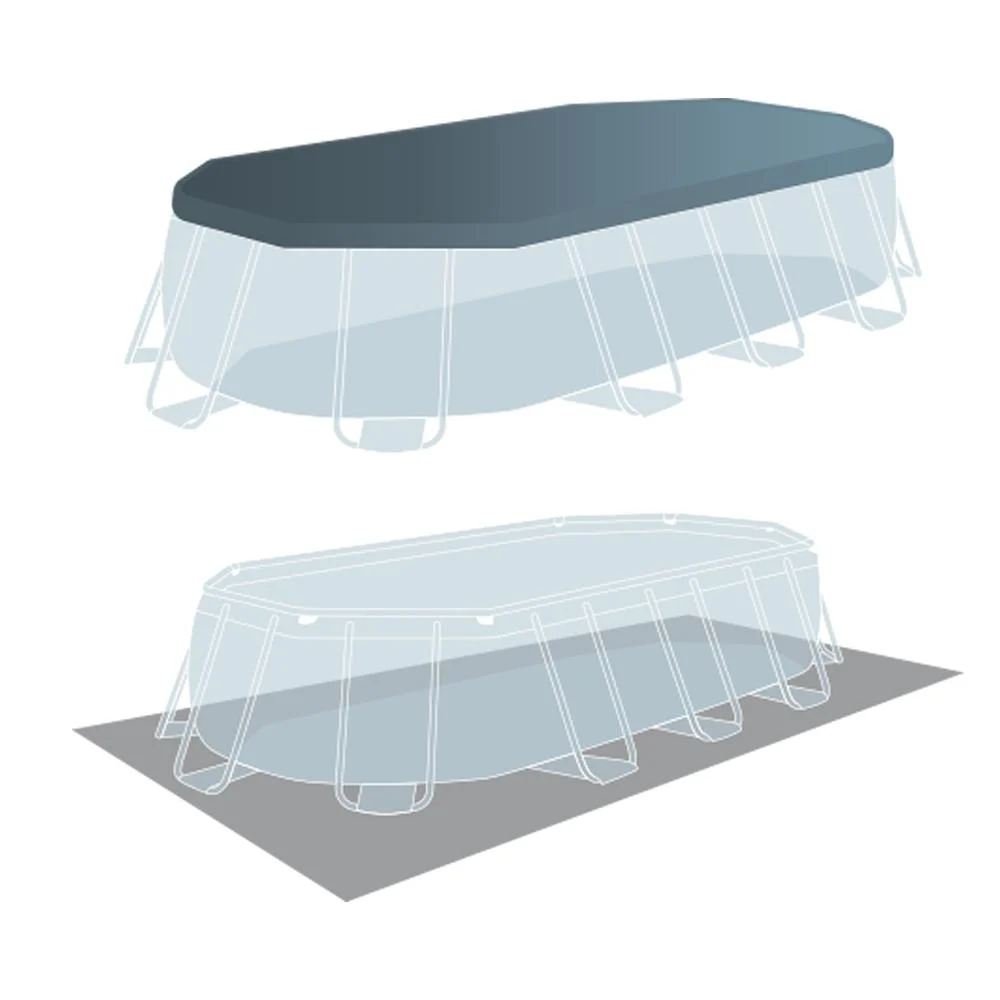 Piscine amovible ovale Intex Prism Frame 503 x 274 x 122 cm avec filtre