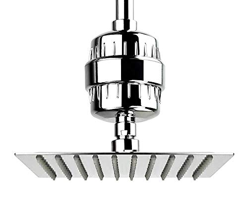 2025 AquaBliss højtydende brusefilter til revitalisering af hår og hud – Reducerer tørhed, kløe og skæl