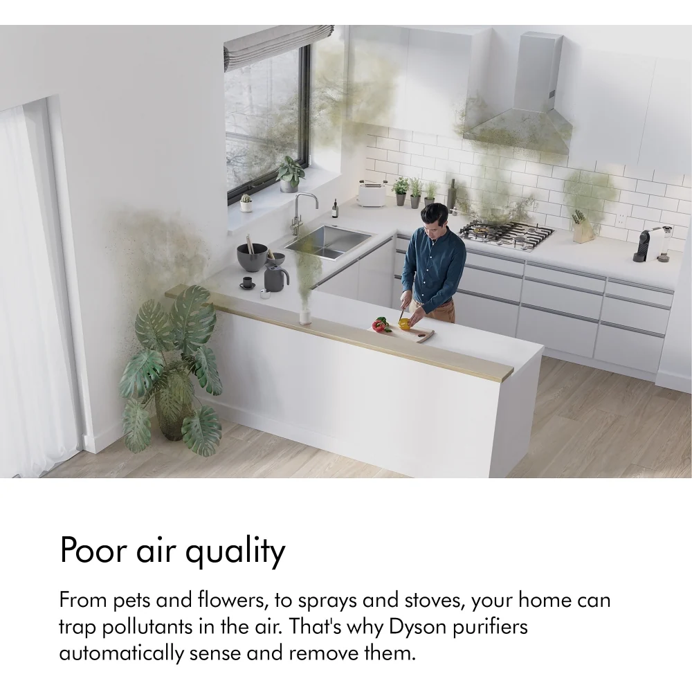 Purificateur d'air Dyson HP10 Hot+Cool de 1re génération – Chauffage et purification – Blanc