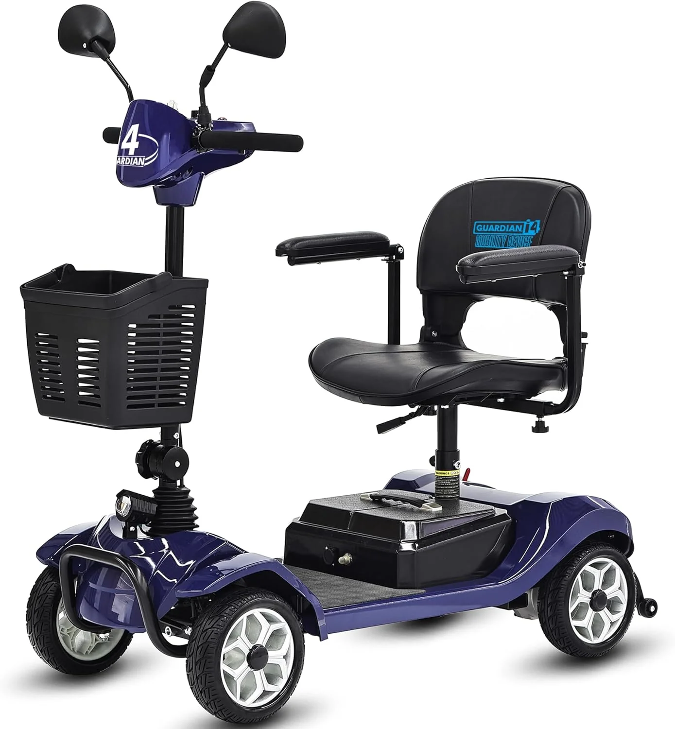 Scooter électrique 4 roues 2025 – Fauteuil roulant motorisé compact et efficace pour adultes et seniors