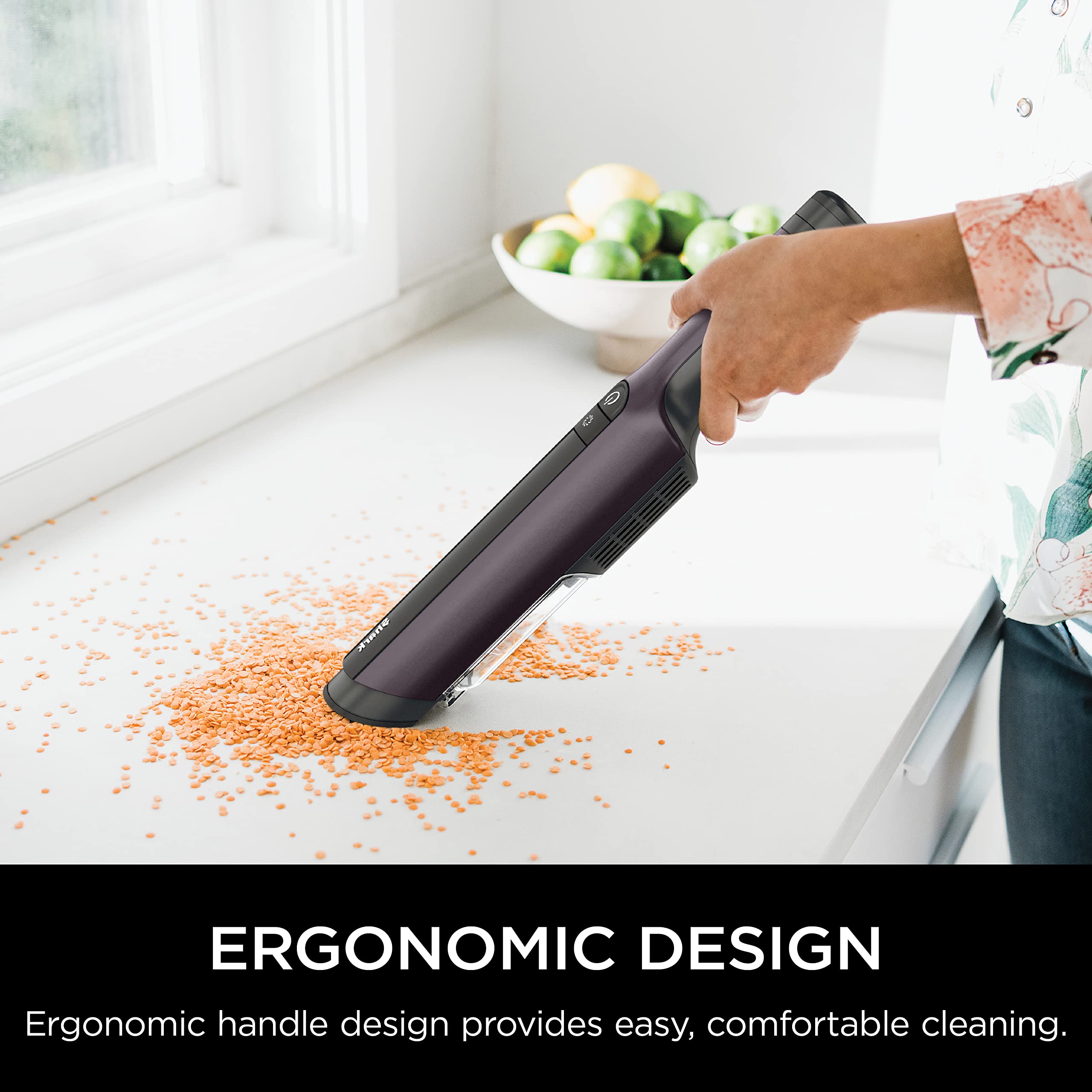 Shark WV410PR WANDVAC Akku-Handstaubsauger (Modelljahr 2025). Ultraleicht und tragbar mit starker Saugkraft und Tierhaar-Aufsätzen. Ideal für Auto und Haushalt. Violett.