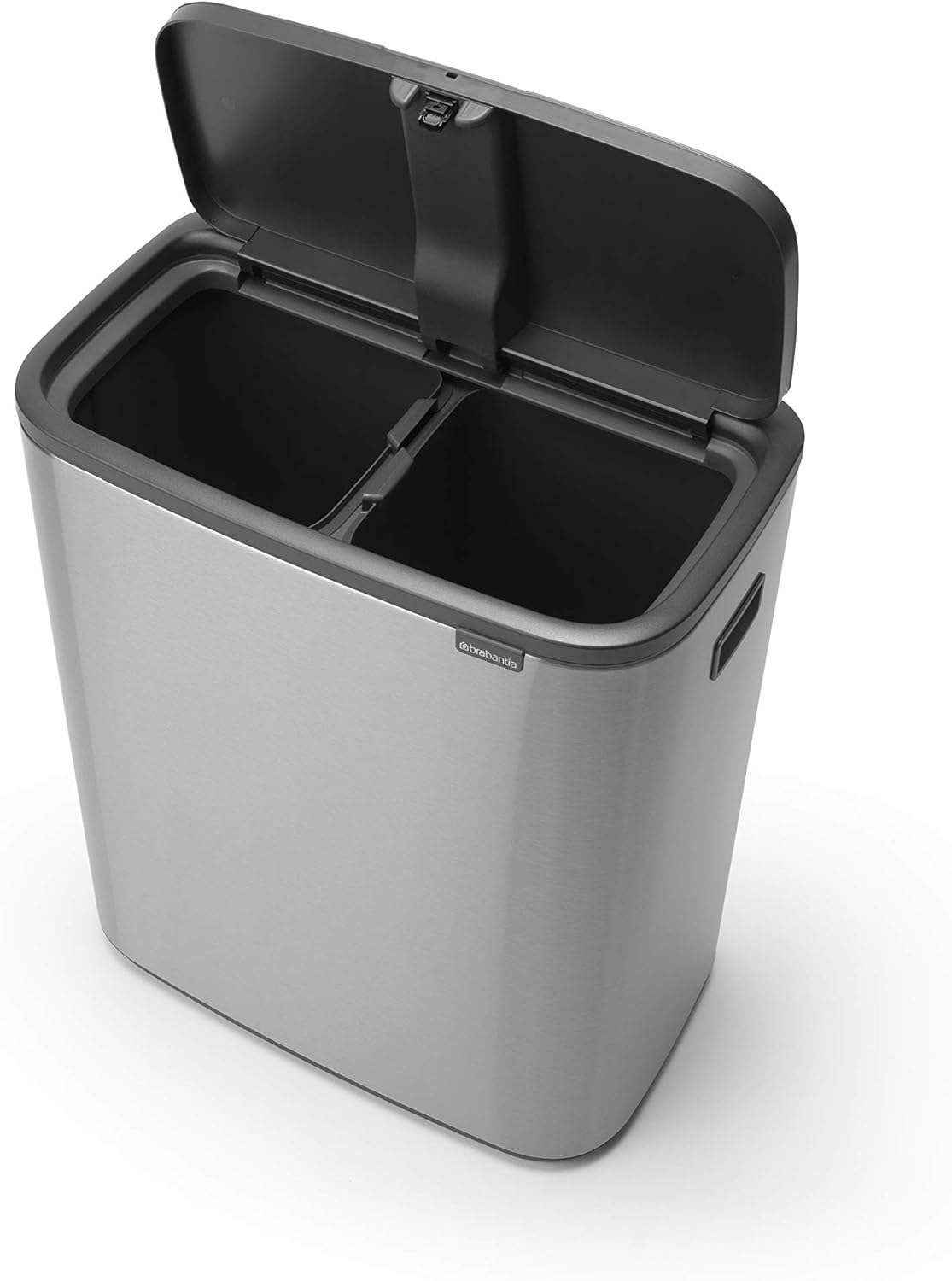 Brabantia Abfalleimer, Stahl matt, Anti-Fingerprint, 2 x 30 l
