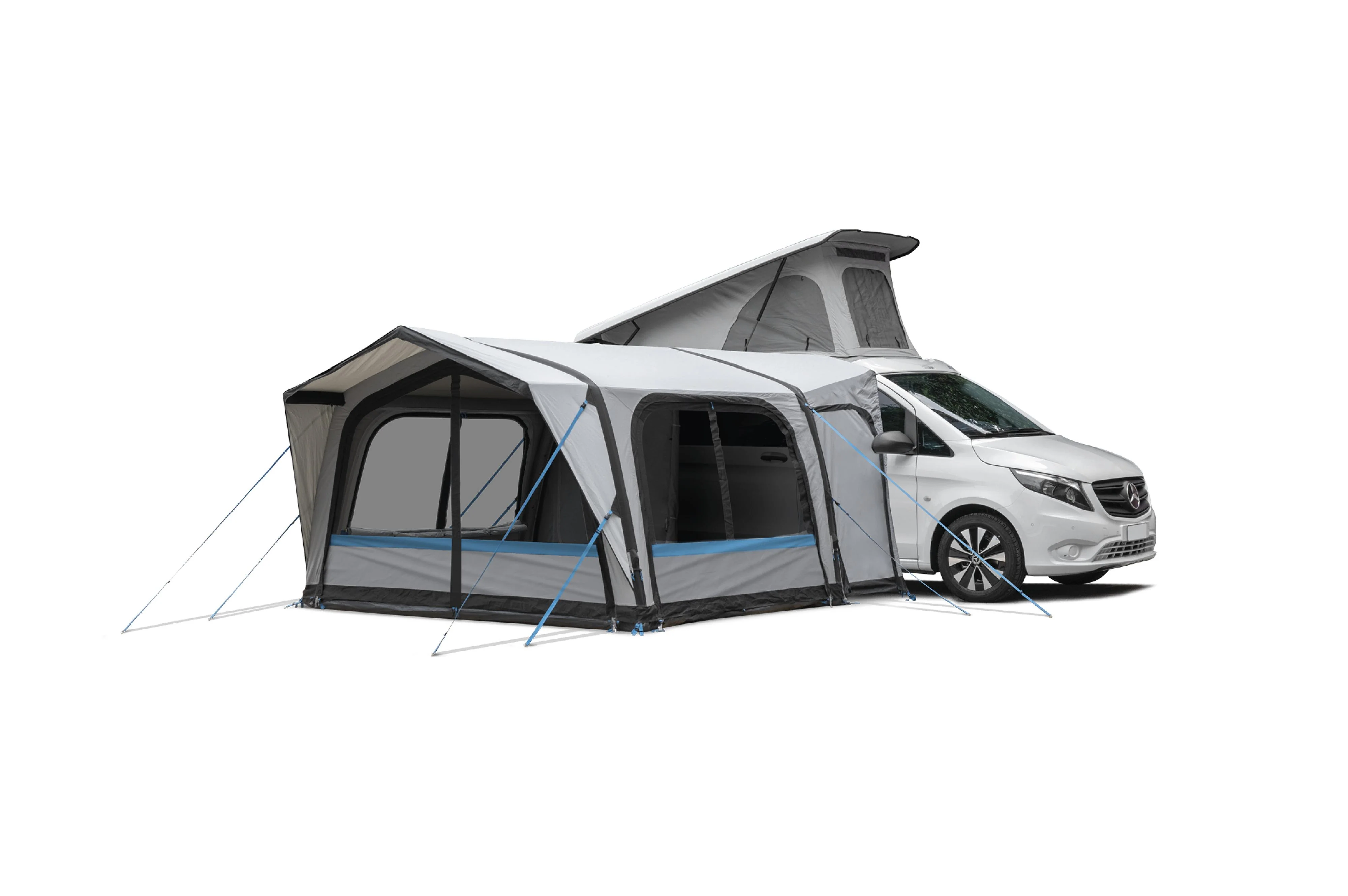 2025 Panoramisk selvbærende oppusteligt telt med aftagelige vægge og Oneflate hurtigmonteringssystem