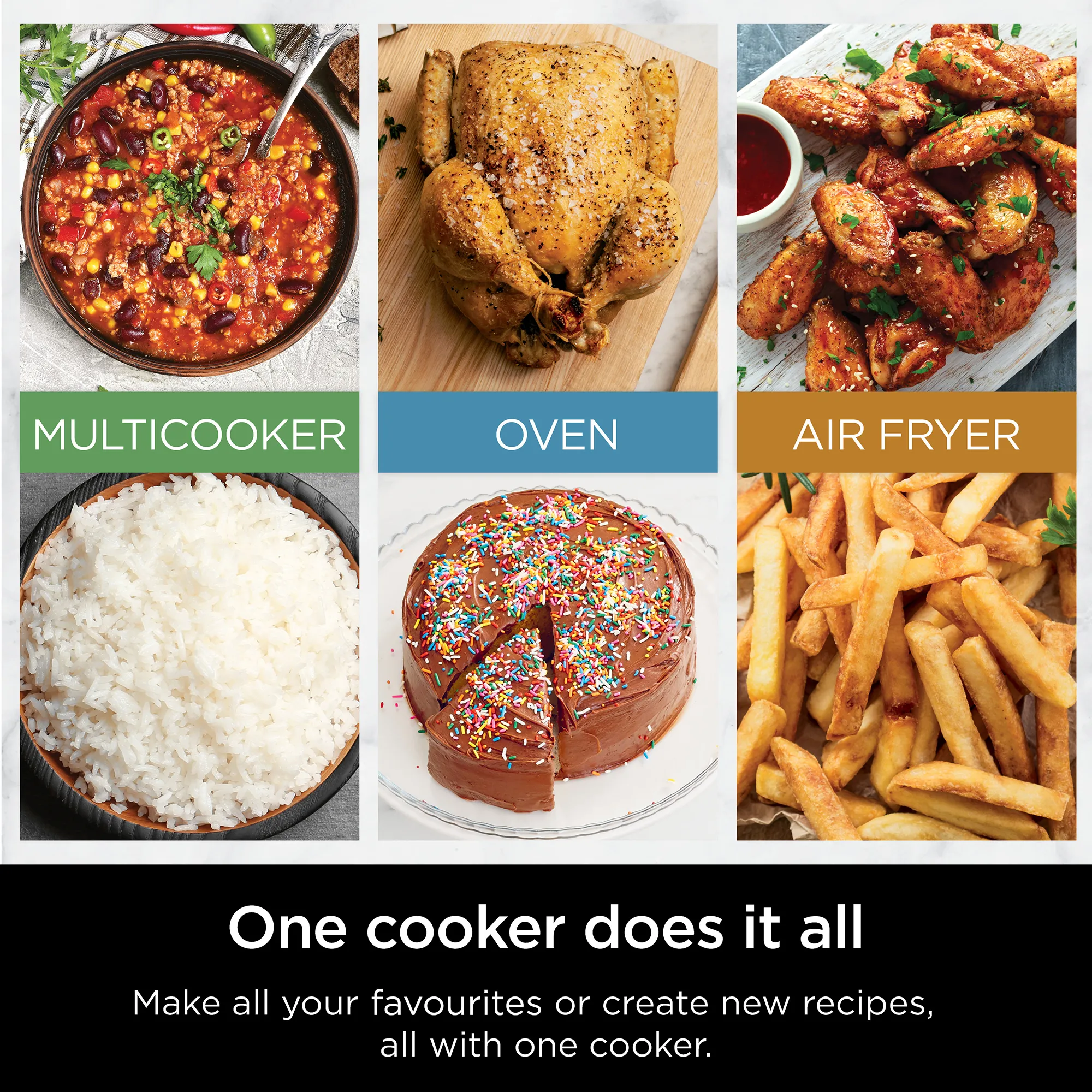 2025 Opdag Ninja Combi™ 14-i-1 – den eneste alt-i-en multicooker, ovn, airfryer og meget mere, der tilbereder perfekte komplette måltider til hele familien på bare 15 minutter.