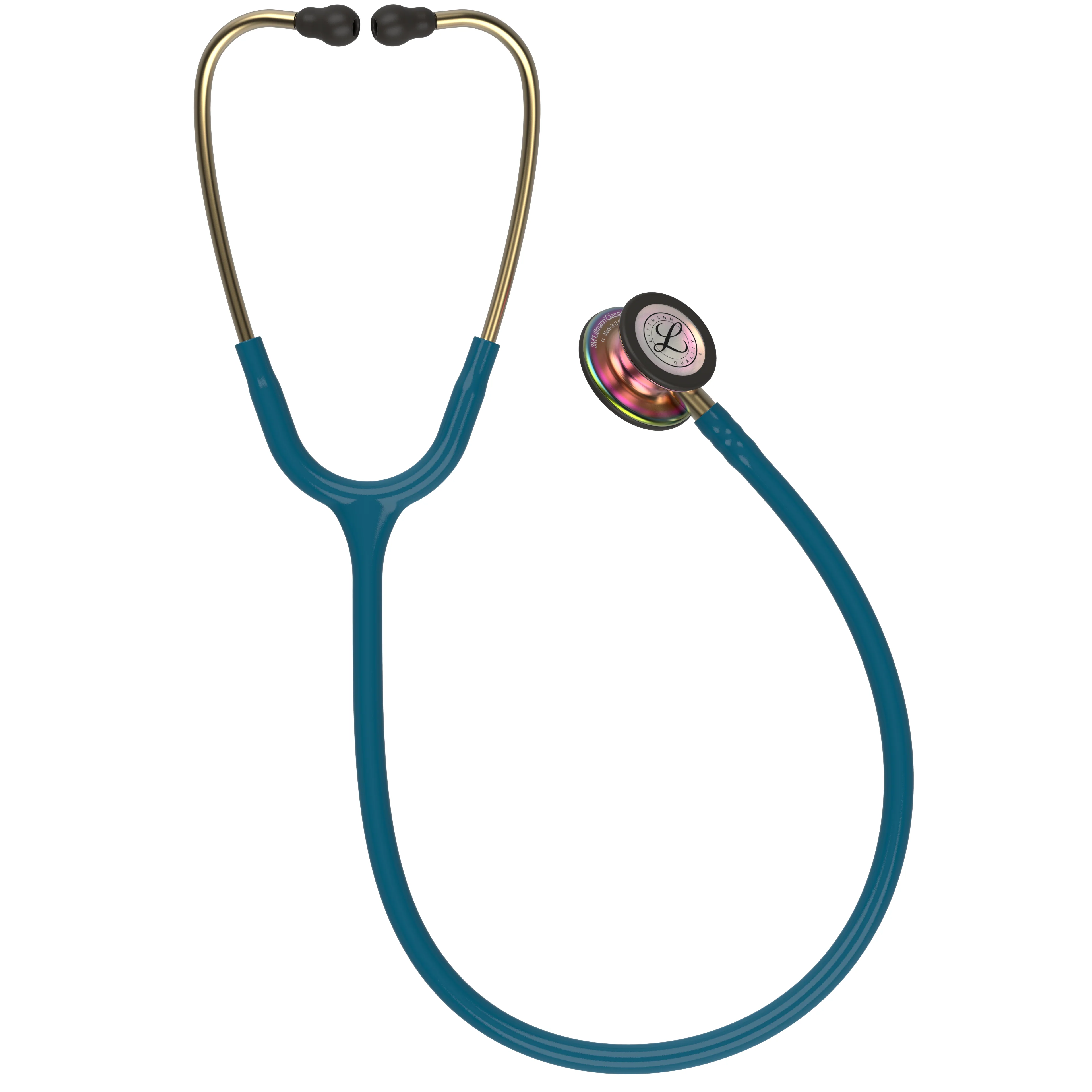 Stéthoscope de surveillance Littmann Classic III 2025 : Arc-en-ciel bleu Caraïbes 5807