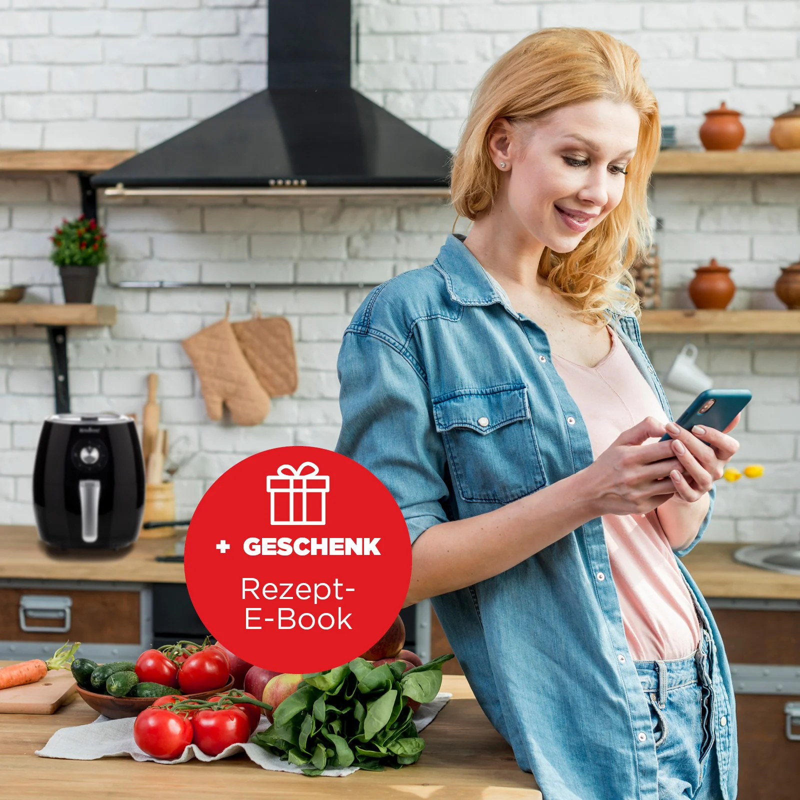 Rosmarino Infinity Vision XL Heißluftfritteuse (Modelljahr 2025) – 5 l