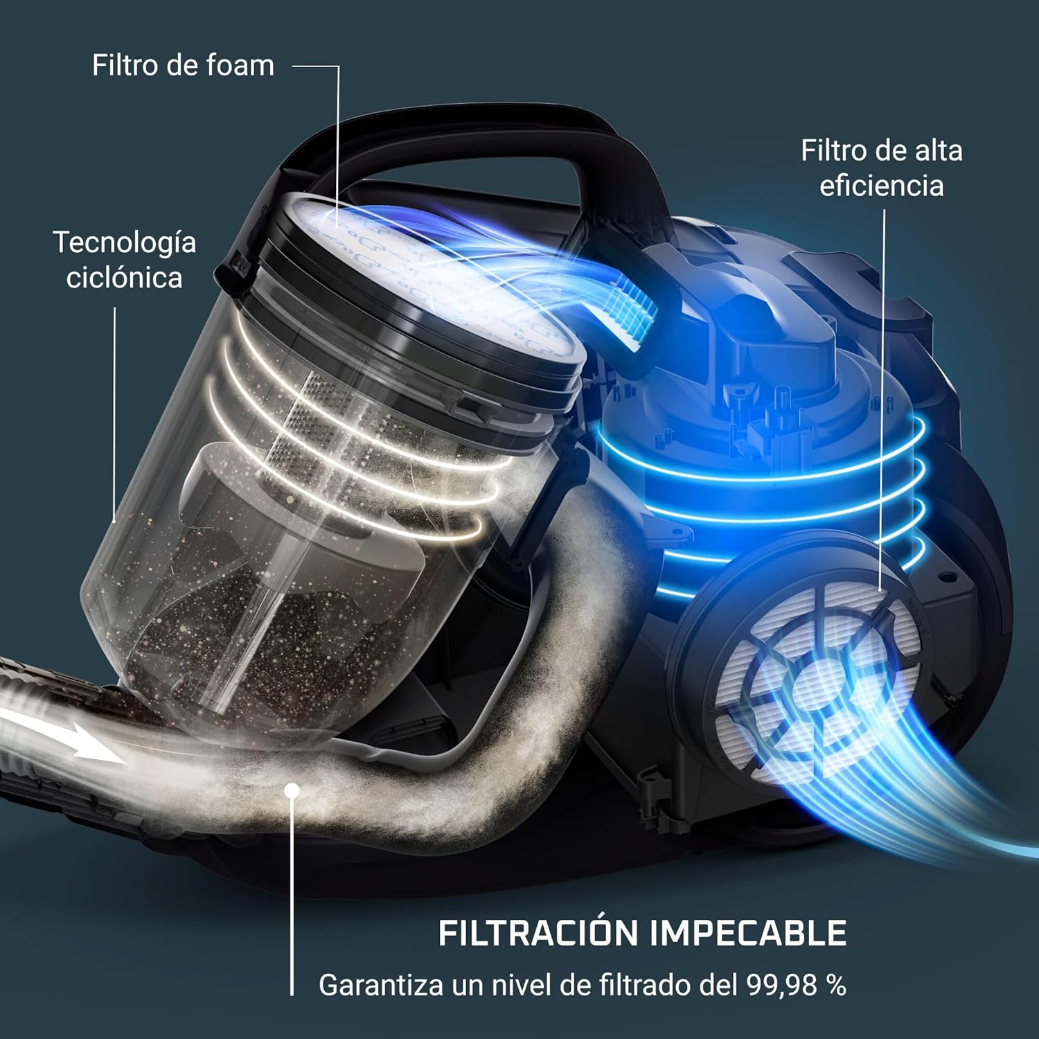 Rowenta Swift Power RO2981 Total Care – Beutelloser Staubsauger mit Zyklonsystem