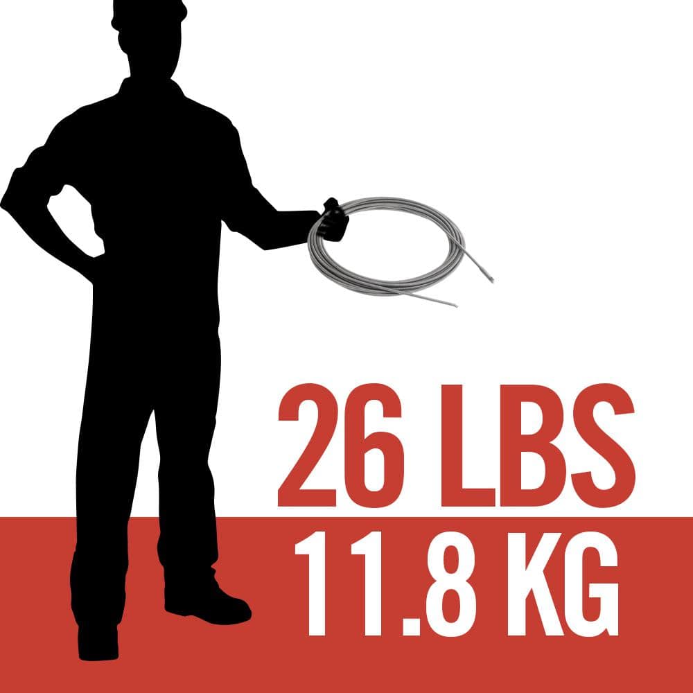 Câble de remplacement 2025 C-32 IC à âme interne pour machine de nettoyage de canalisations K-3800 - 3/8 x 75 pi. Catalogue 37847