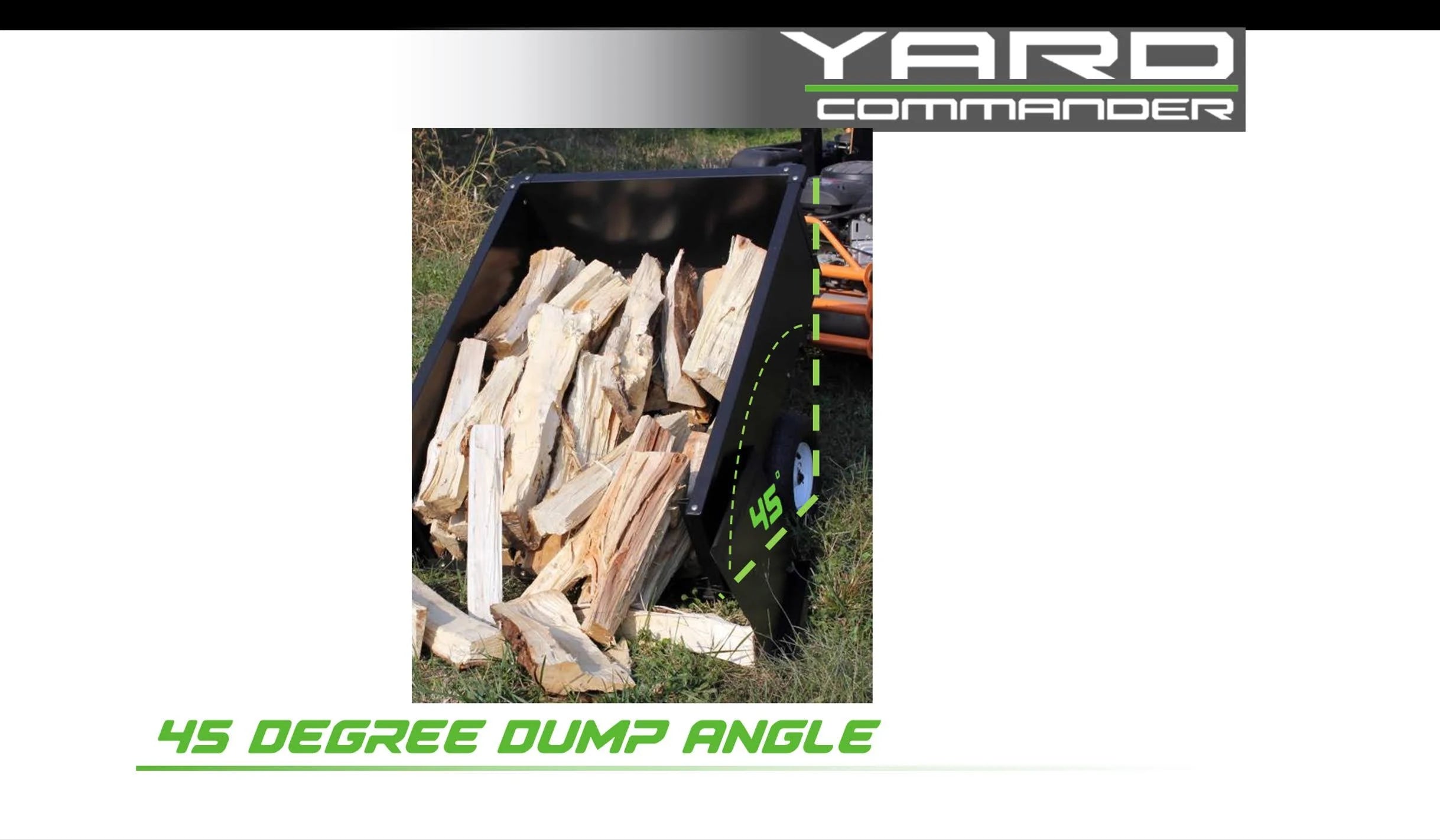 2025 Yard Commander 10 cu.ft. Stahl-Kipper