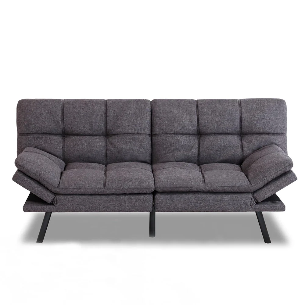 2025 Futon sovesofa med memory foam madras