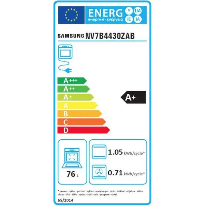 Samsung Pyrolyseofen A+ NV7B4430ZAB