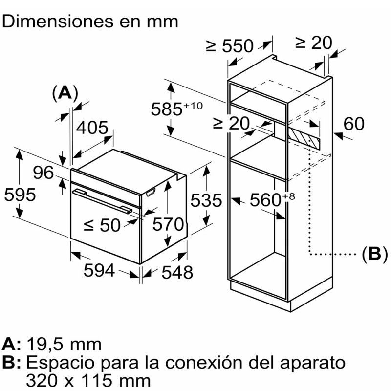Balay 3ha5888a6 Backofen Anthrazitgrau Glas Dampf