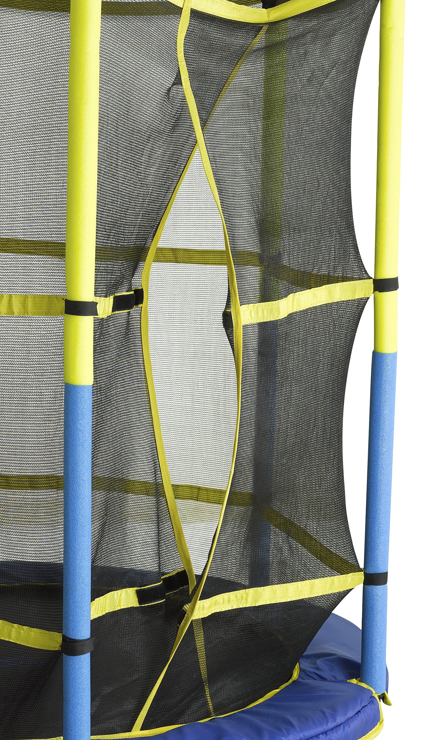 Upper Bounce 55′′ Kids Trampoline with Safety Enclosure – No-Spring Bungee System, Easy Assembly