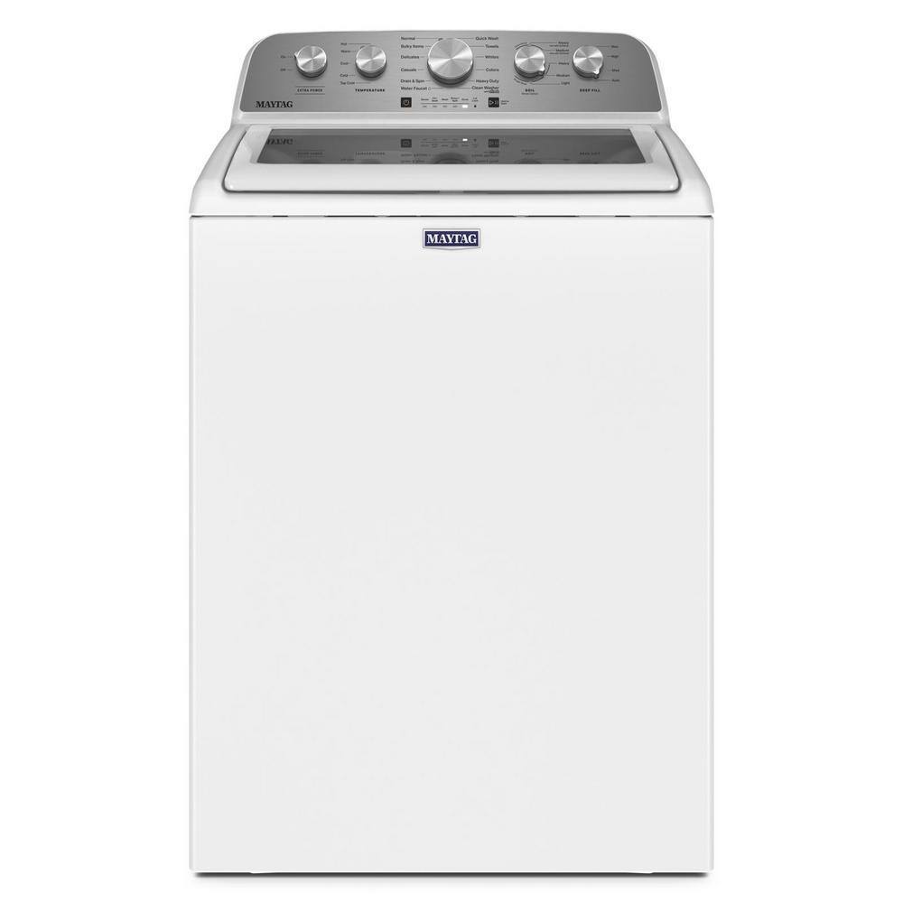 2025 Maytag 4,8 cu. ft. topbetjent vaskemaskine med ekstra kraftboost, hvid – model MVW5430MW