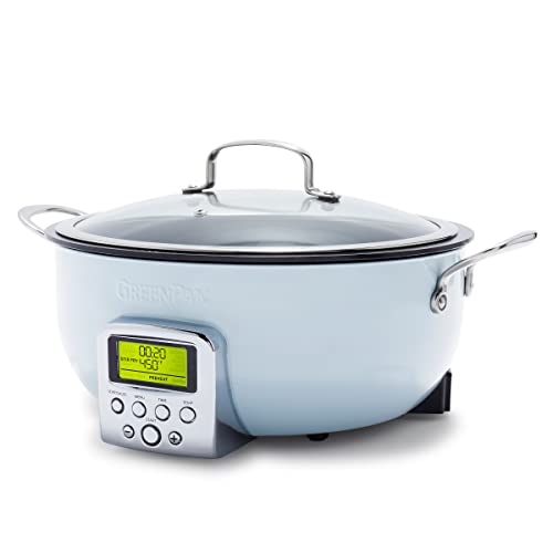 2025 GreenPan Essential elektrisk wokgryde. Tåler opvaskemaskine.