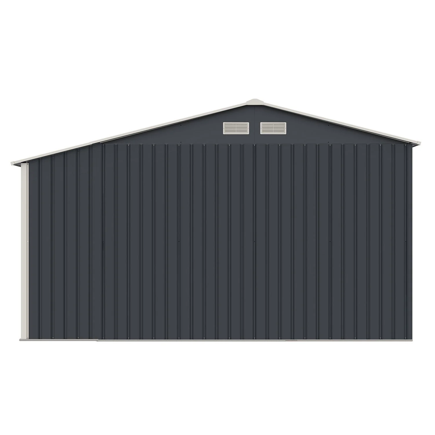 Abri de jardin métallique 2025 avec rangement pour bûches