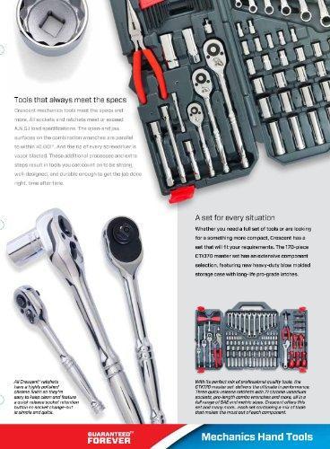 Crescent 170-teiliges Universalwerkzeugset – Geschlossener Koffer – Modell CTK170CMP2