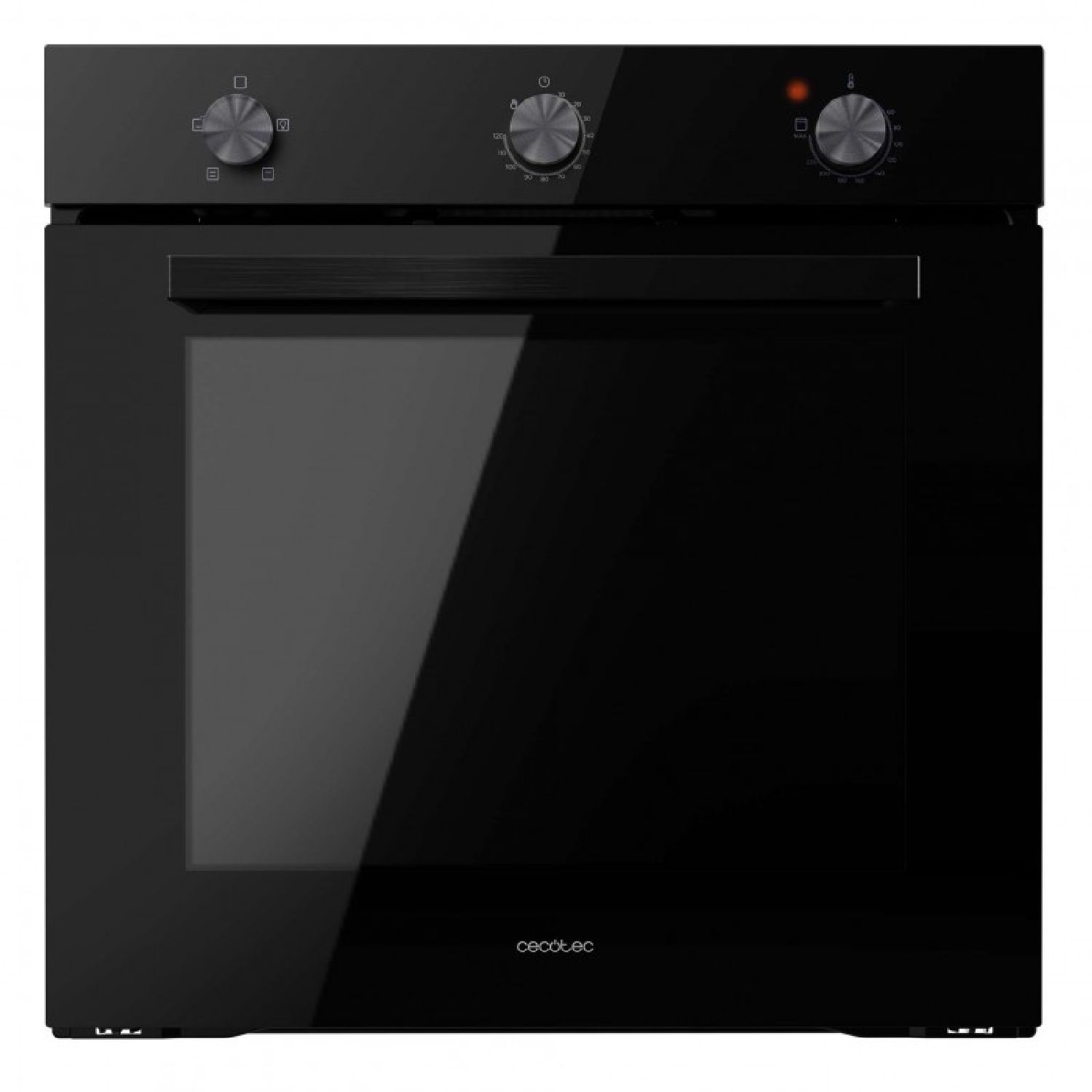 Bolero Hexa C136000 Glas-Einbaubackofen, schwarz, 2800 W, 77 l Nutzinhalt, 4 Funktionen, Timer, Dampfreinigung, Dampfgaren, Energieeffizienzklasse A, Innenbeleuchtung