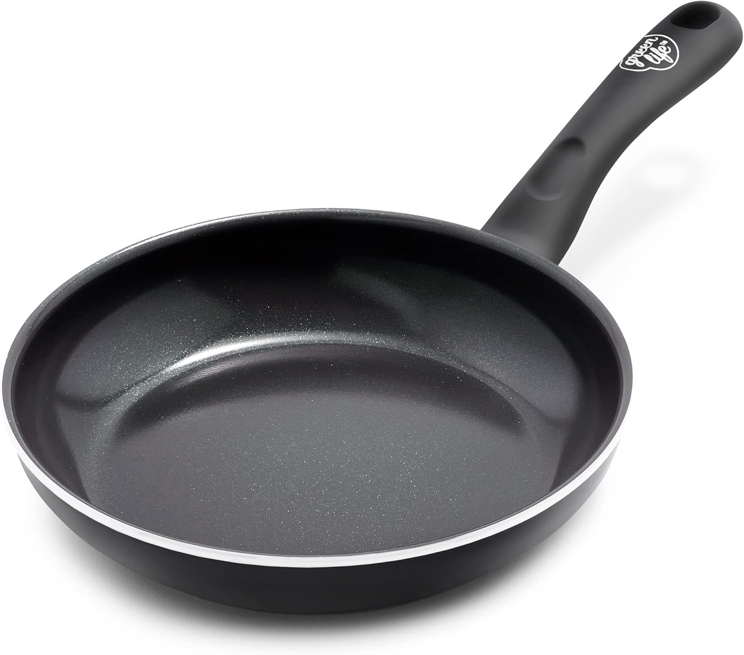 GreenLife Soft Grip 16-teiliges Antihaft-Keramik-Kochgeschirr-Set, bestehend aus Bratpfanne, Stielkasserolle und Topf, PFAS-frei, spülmaschinenfest, ofenfest, türkis