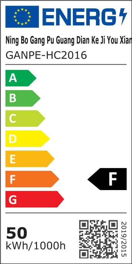 GANPE LED-belysning badeværelsesspejlskab med stik og USB, dugfrit aluminiumsskab og farvejustering, rustfri og nem at installere (50 x 70 cm)