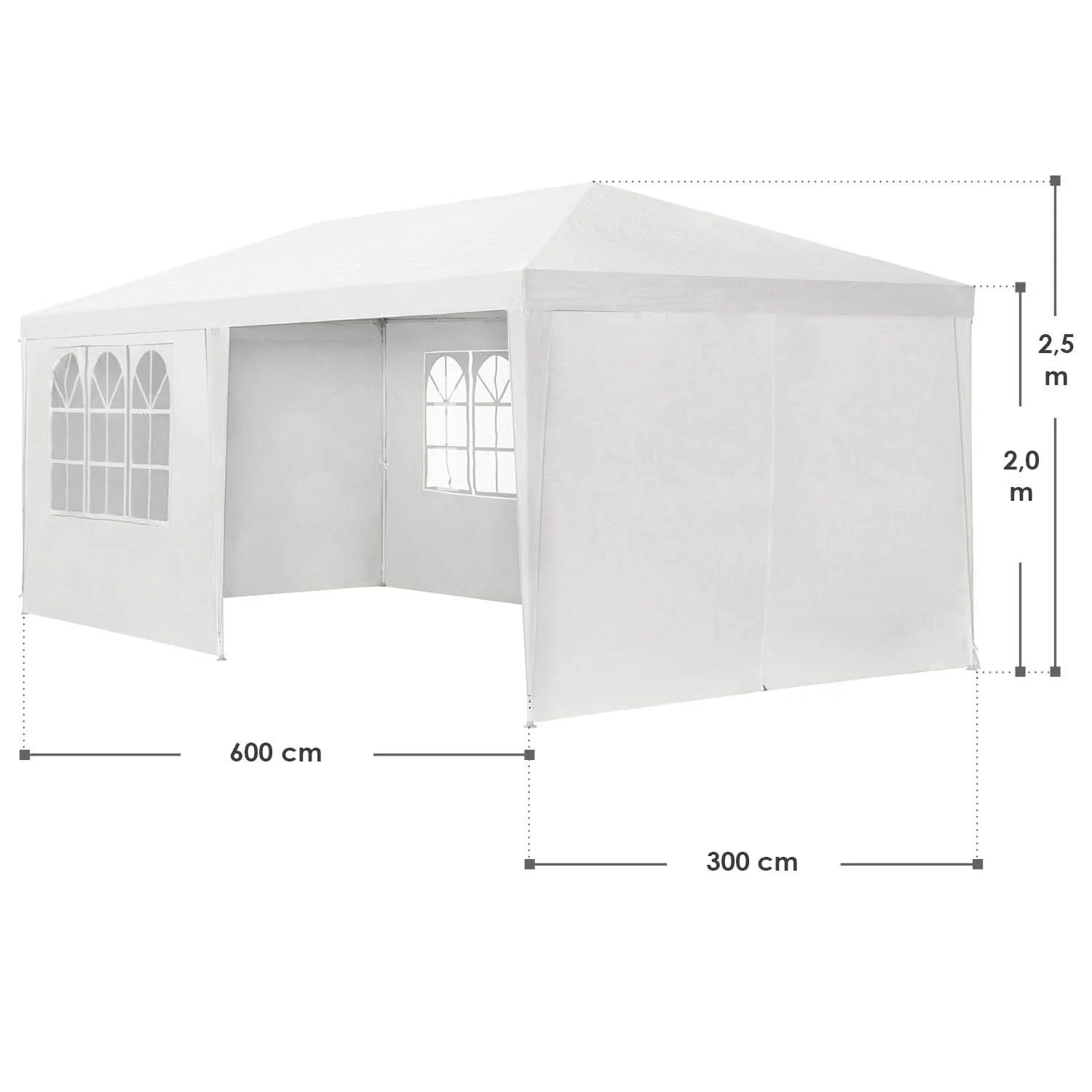 Partyzelt 2025, 3 x 6 m