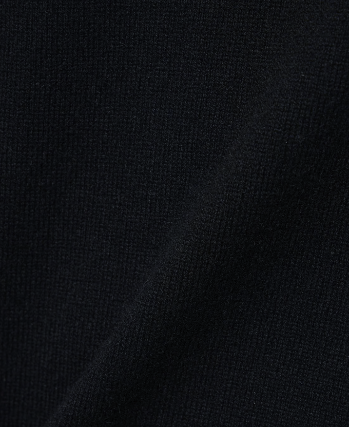 Wool & Cashmere Mix High Neck Sweater with Zip