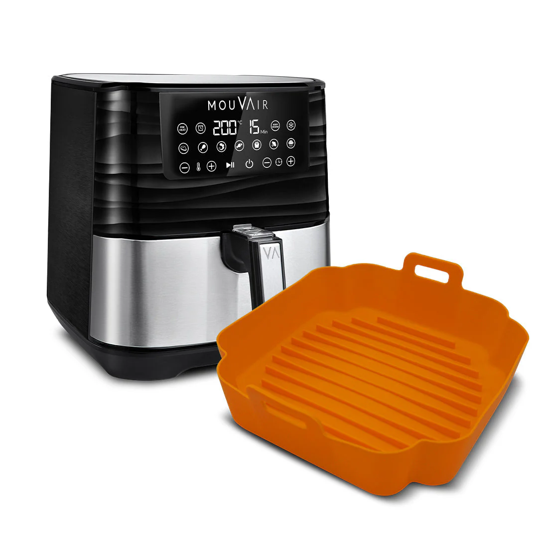 2025 Mouvair Gourmet Airfryer 5,5 liter + silikoneform