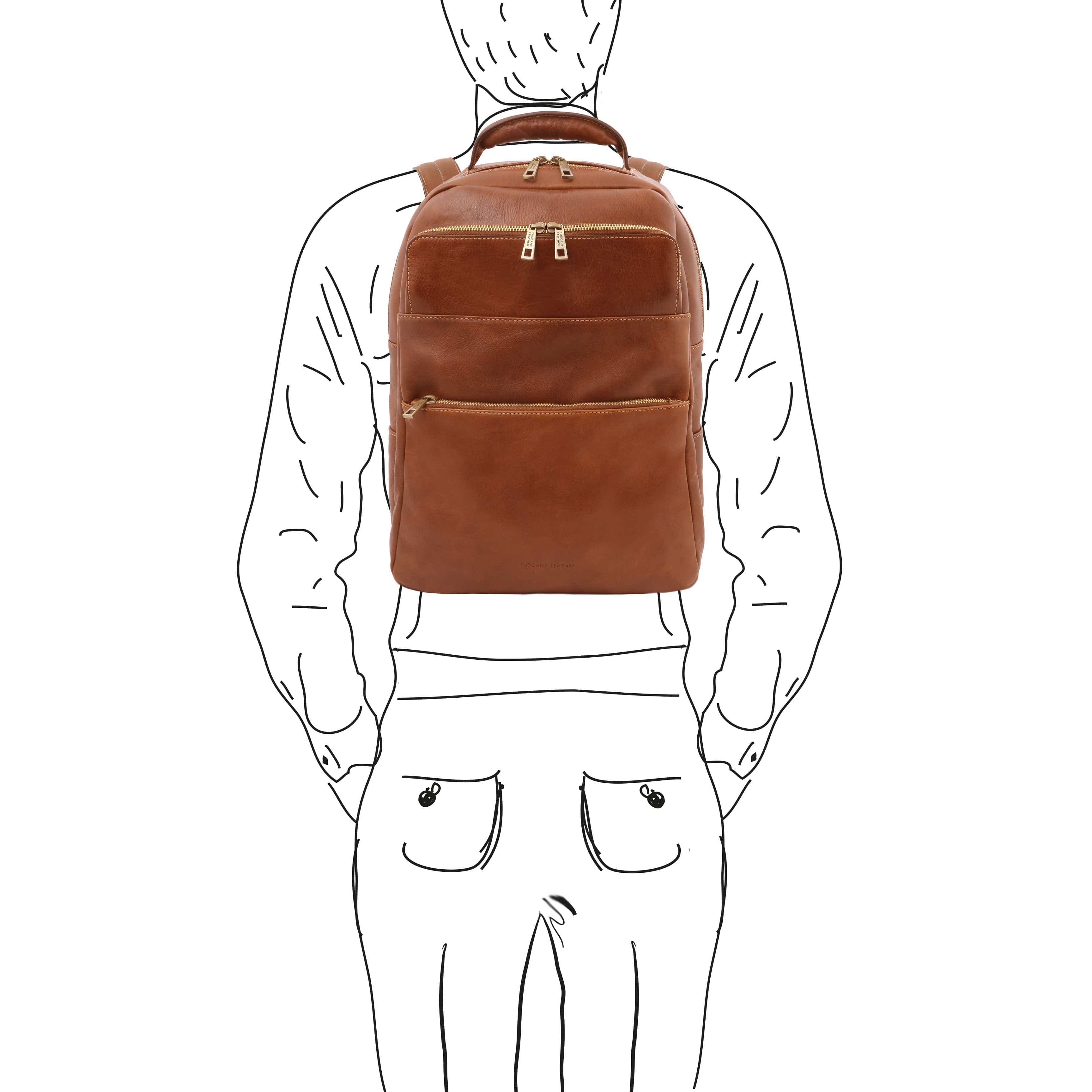 Melbourne - Italian leather laptop backpack | TL142205