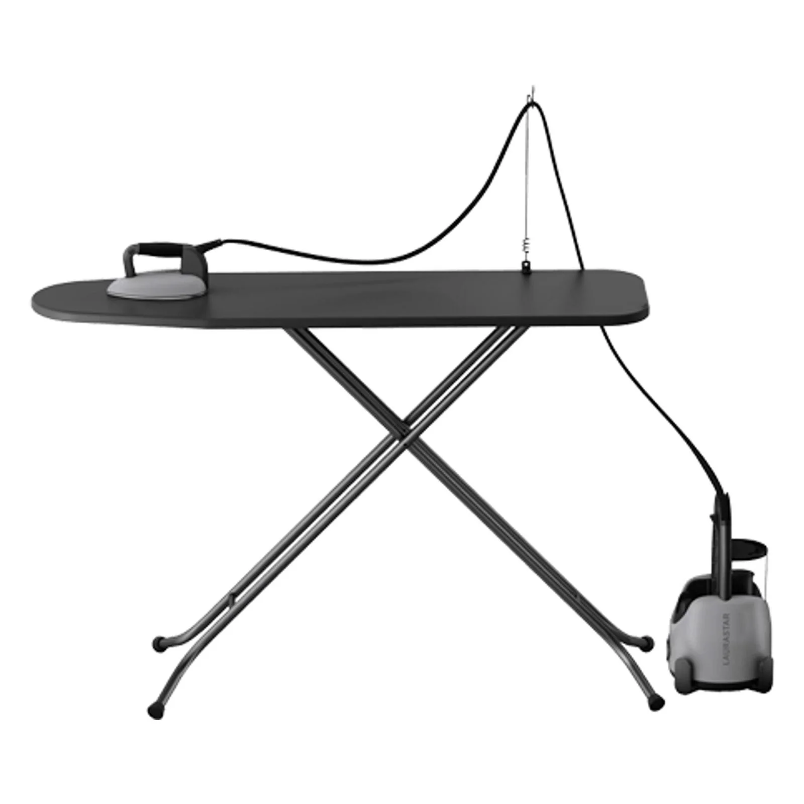 LauraStar Lift Xtra Tragbare Dampfbügelstation aus Aluminium, 2025, 2200 W, 1,1 L, Schwarz und Grau