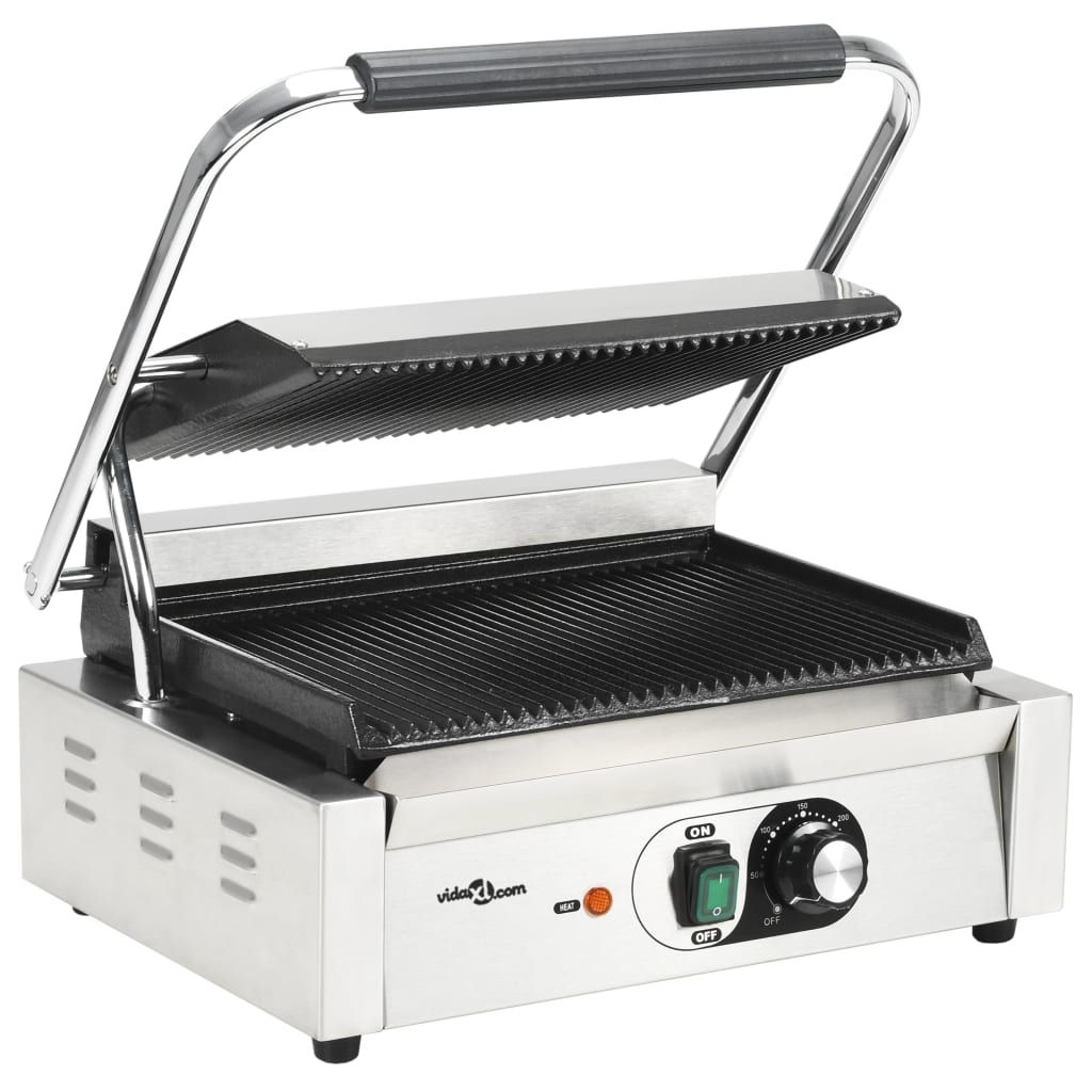 Grillgrill med ribben 2200 W 43x30,5x20 cm Vidaxl