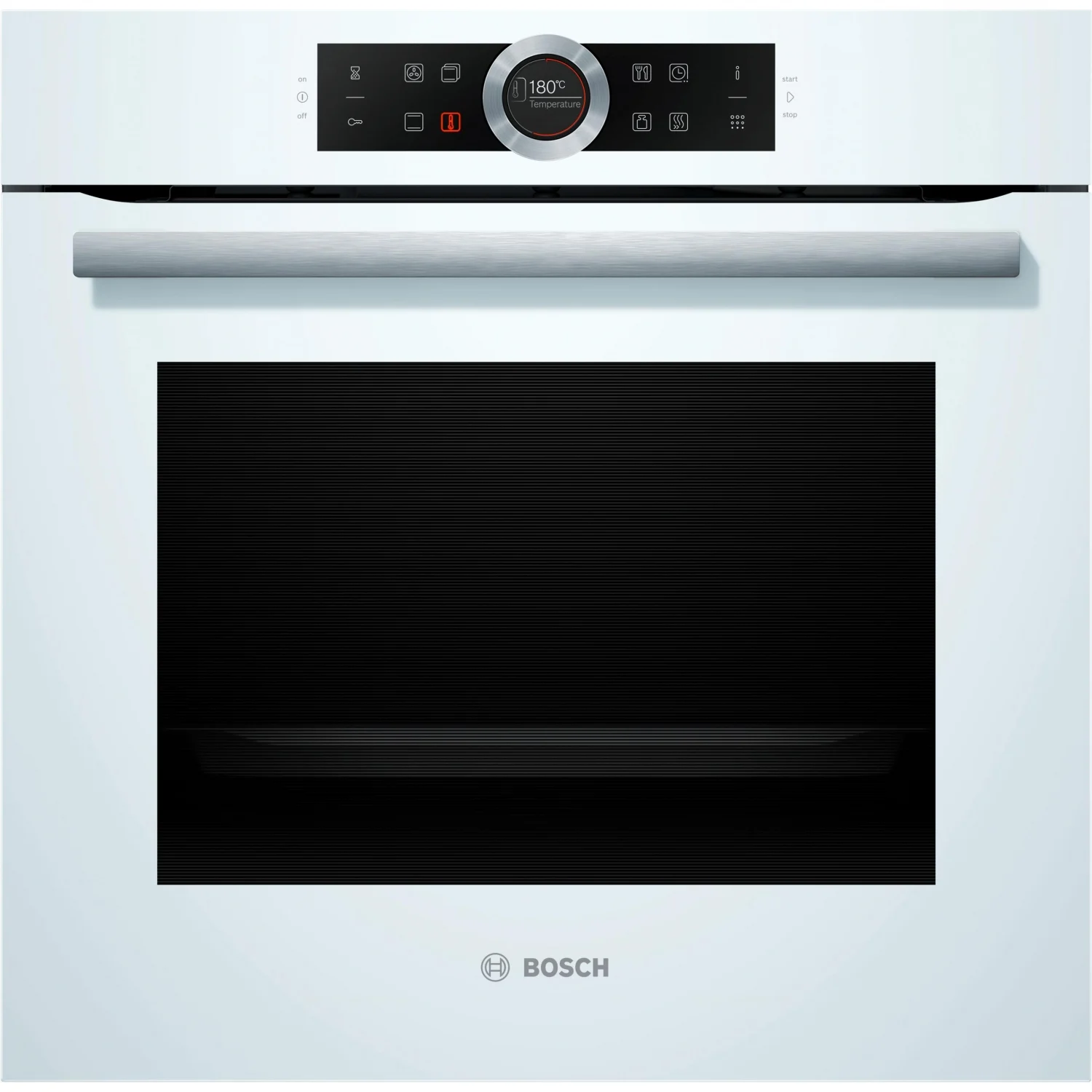 Bosch HBG675BW1 Multifunktionsbackofen, 3,6 kW, 71 l, Klapptür, 13 Kochfunktionen, Energieeffizienzklasse A+ – Weiß