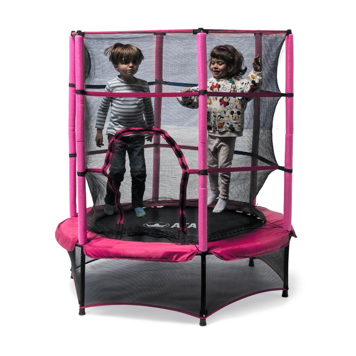 Ataa 140 Pinkes Kindertrampolin - Outdoor-Spiele und Spielzeug für Kinder
