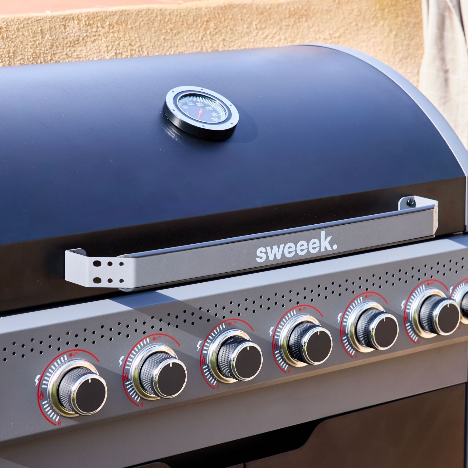 Edmond Black Gasgrill – 6 Brenner + 1 Seitenbrenner | Sweeek