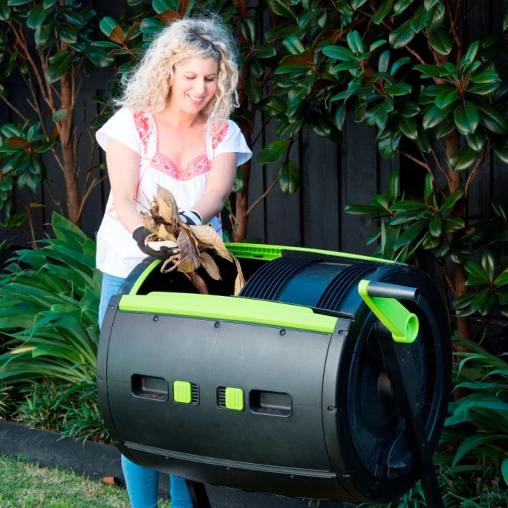 Maze 65 gallon roterende komposter med vogn – Combo