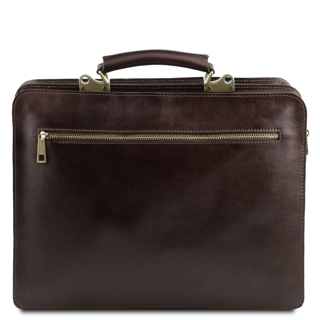 Venezia - 2 compartment leather briefcase | TL141268