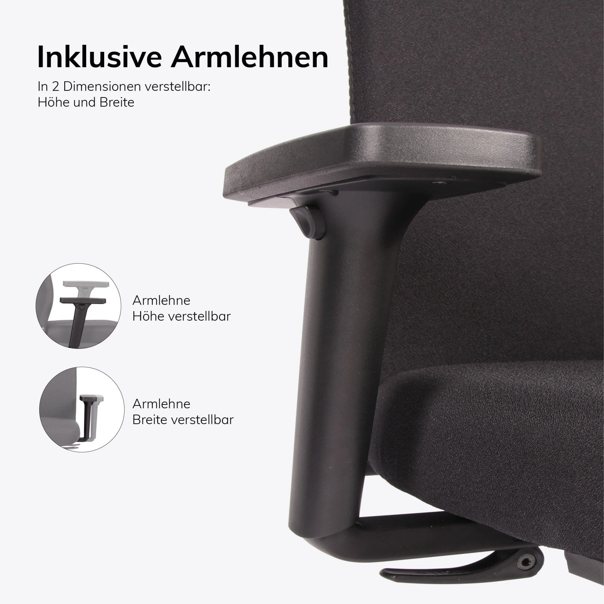 2025 Agilis AG10 Slow Ergonomisk Kontorstol | Farveudvalg | Bondai-stof | Armlæn