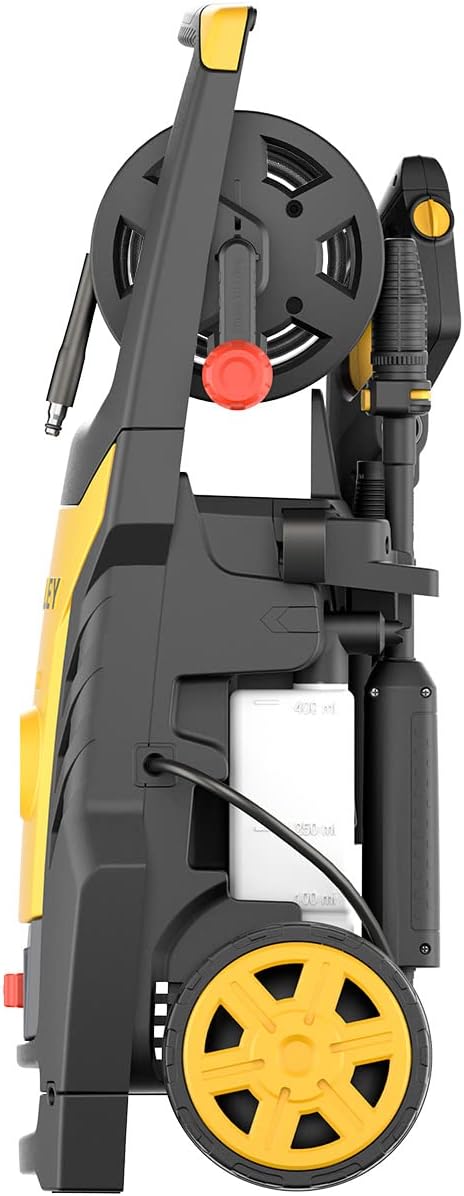 Stanley Hochdruckreiniger SXPW24BX | Hochdruck | für Fahrzeuge und Außenflächen | mit Flächenreiniger und feststehender Bürste | Maximaler Druck 170 bar | Maximale Fördermenge 500 l/h | Verbrauch