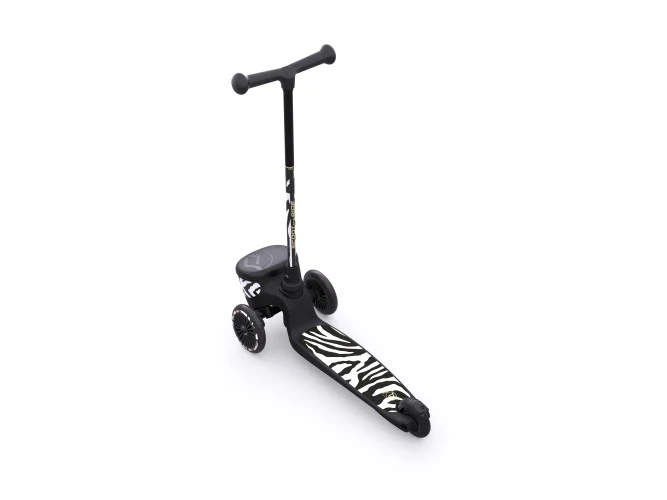 Trottinette Scoot & Ride Highwaykick 2 (modèle 2025) pour enfants de 2 à 5 ans. Avec compartiment de rangement et design antidérapant.