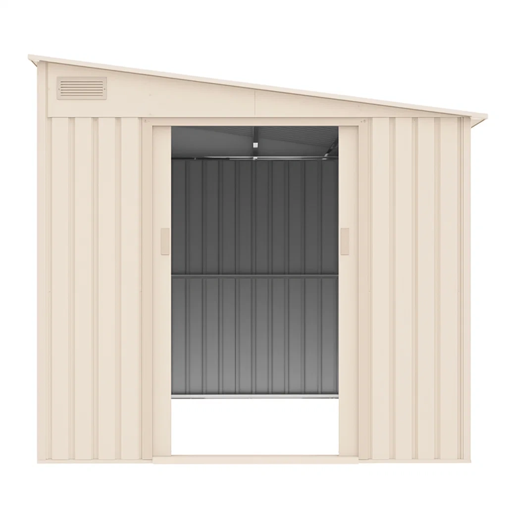 Abri de jardin en acier galvanisé beige, 3,04 m² - QMUhqyU143Ii