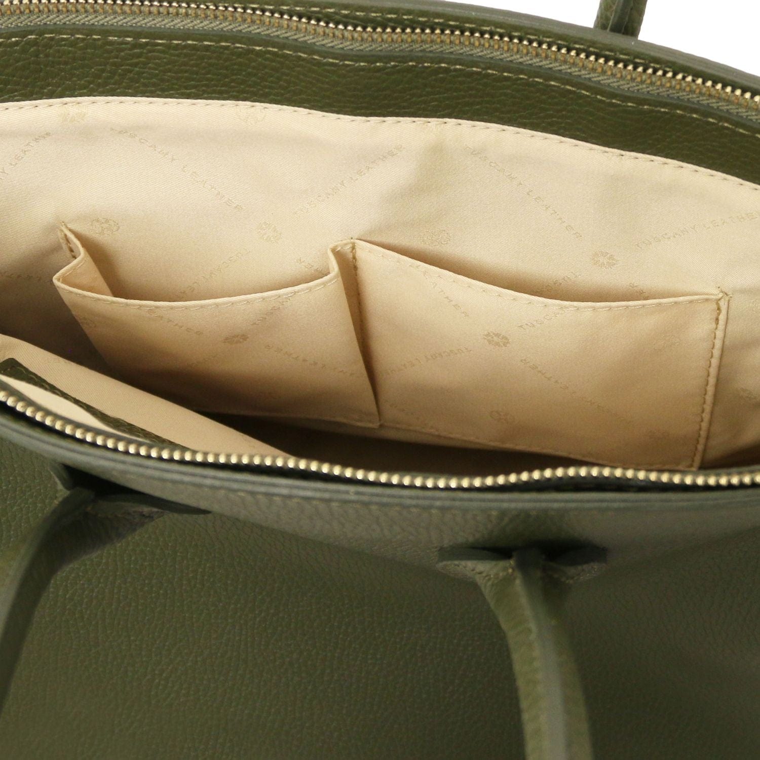 TL Bag - Leather handbag with golden hardware | TL141529