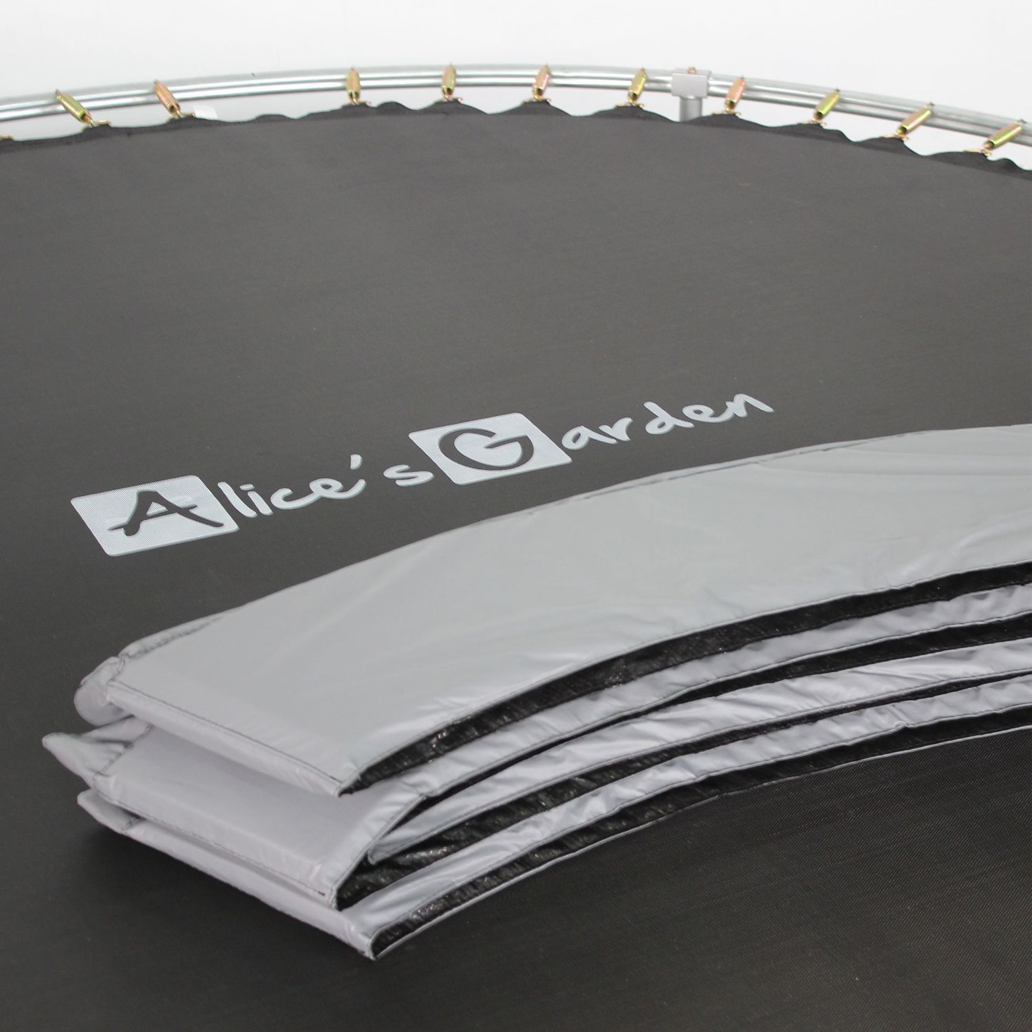 305 cm Trampolin mit Sicherheitsnetz, Grau