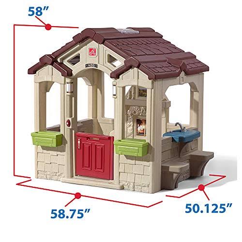 2025 Trin 2 Charmerende sommerhus – Legehytte til børn med køkken og pejs