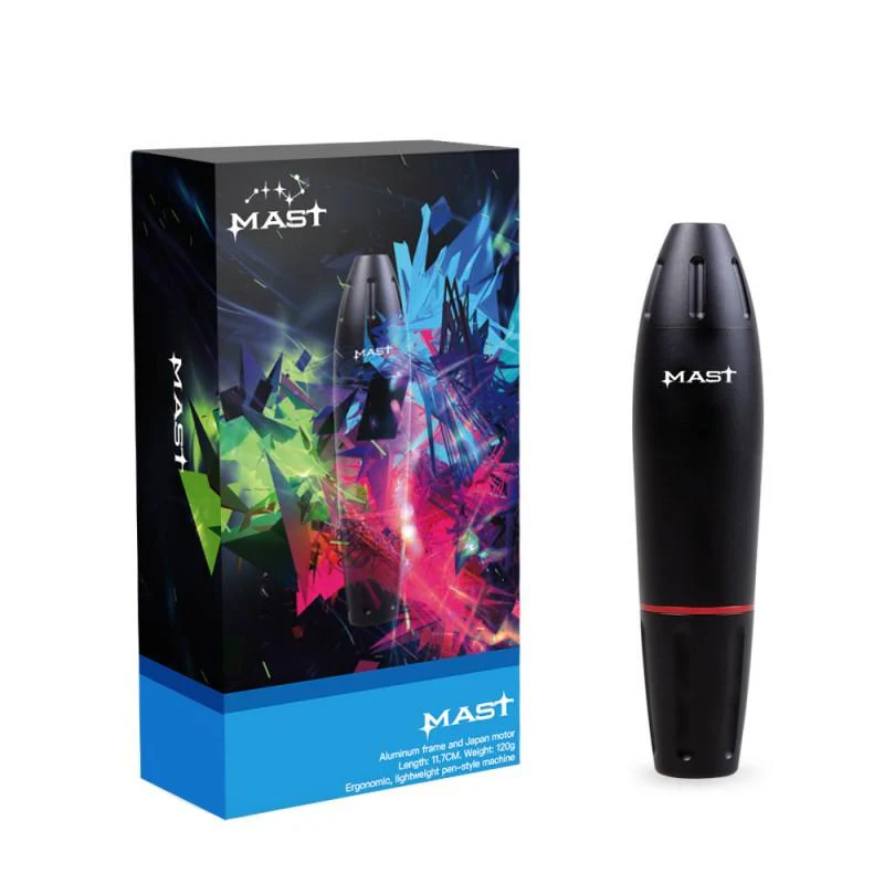 Mast Pen Rotary Tattoo Machine Kit mit Airfoil Netzteil für Tattoos