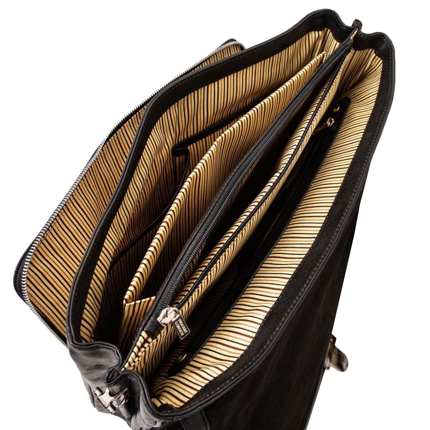 Alessandria - Matte leather multi compartment laptop briefcase | TL142067