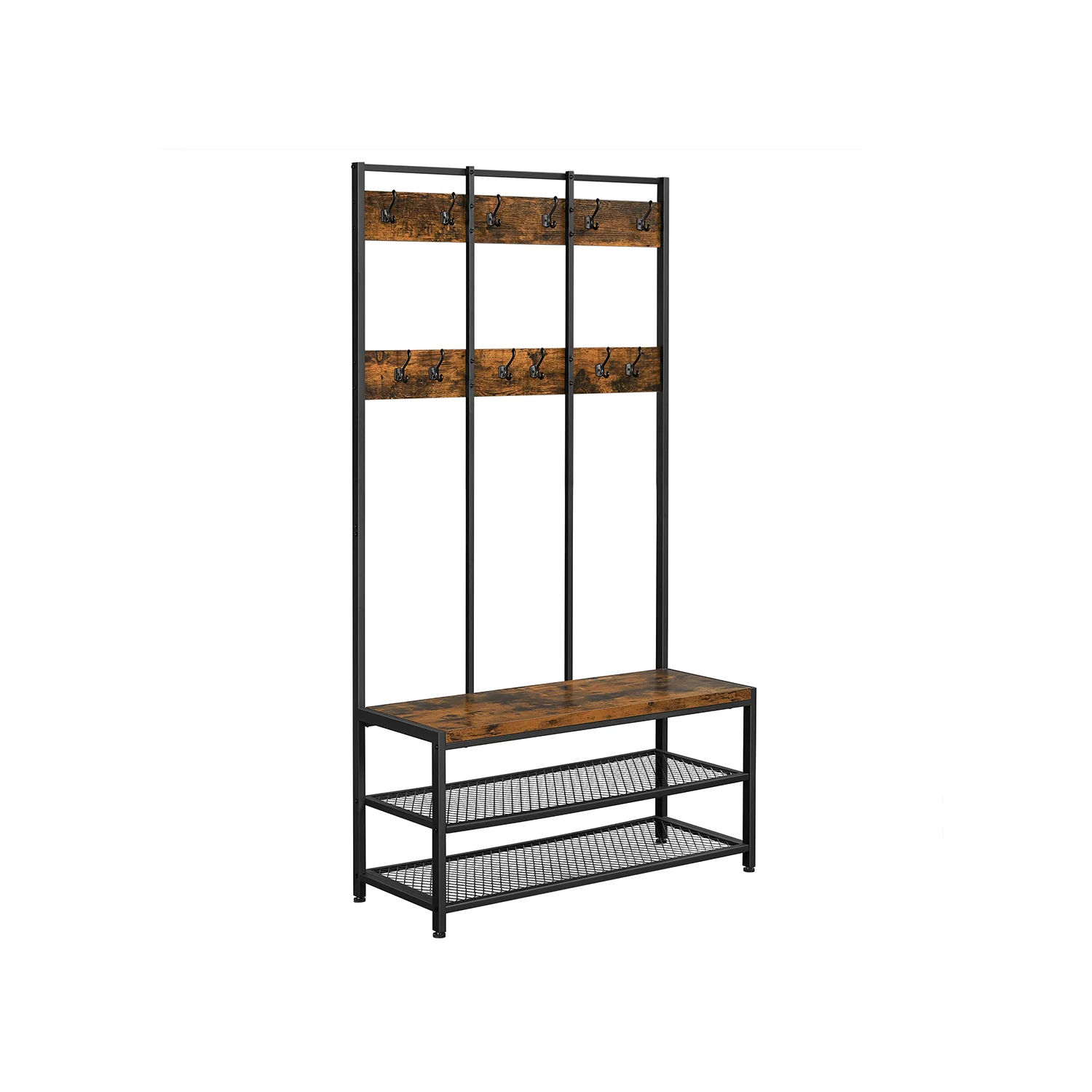 Knagerække med skoopbevaring