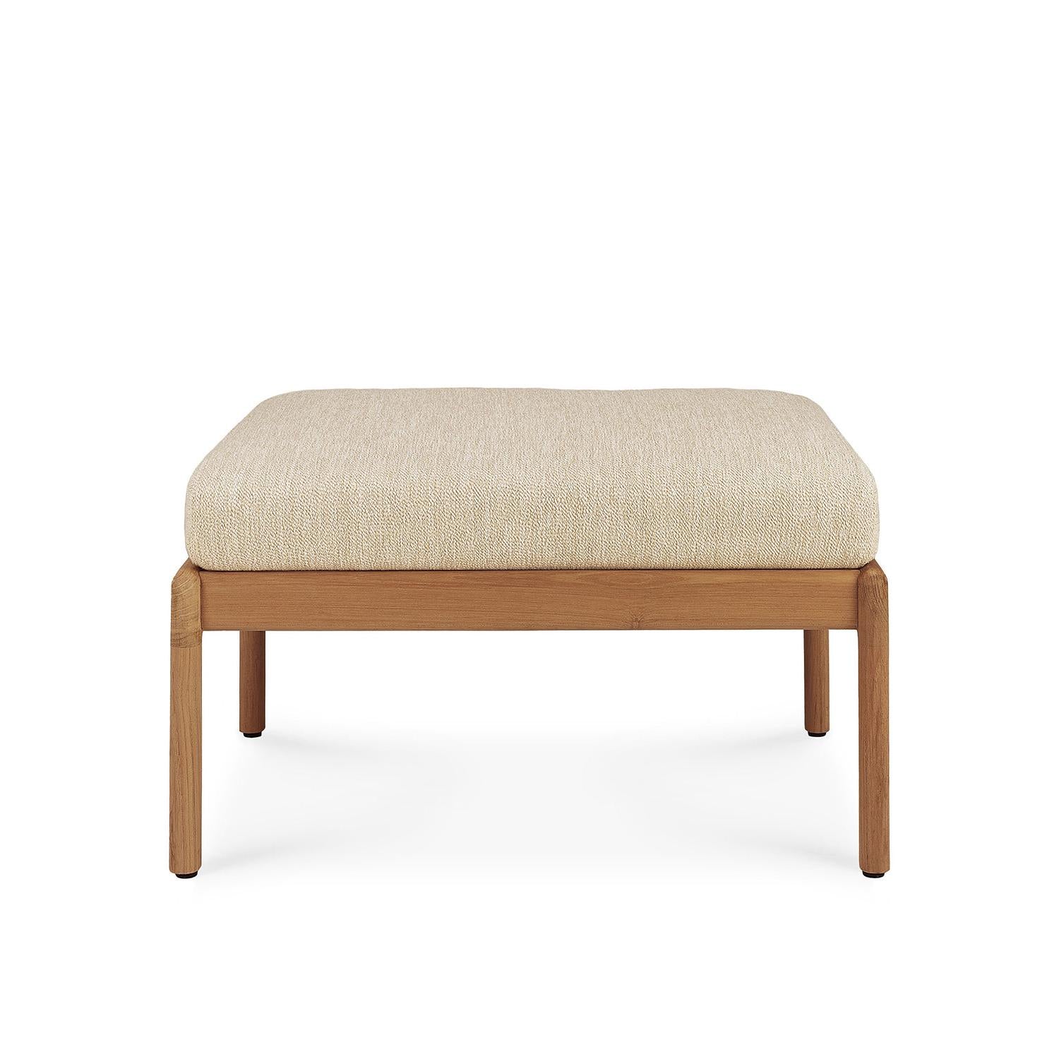 Jack Outdoor Footstool - Teak with Natural