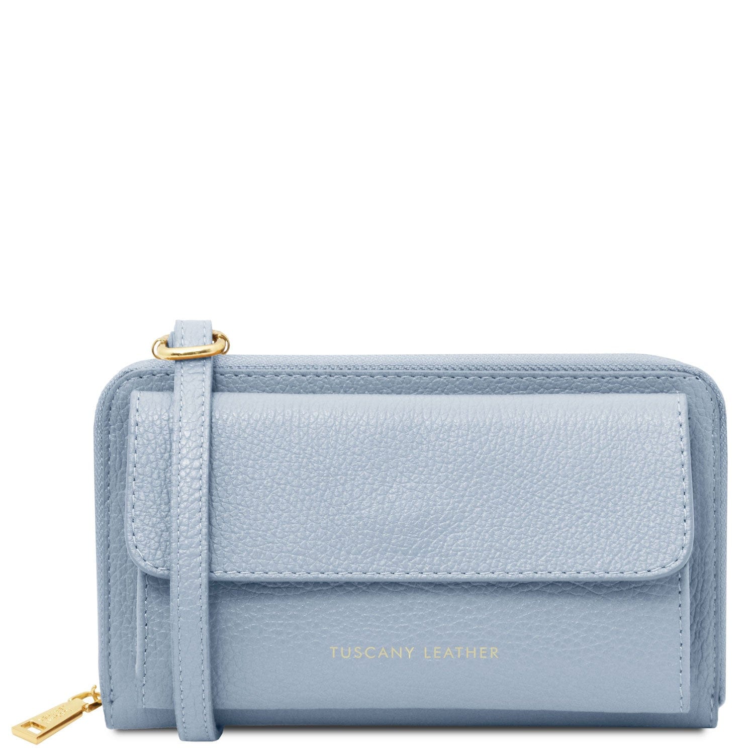 Urania - Leather phone wallet with strap | TL142433