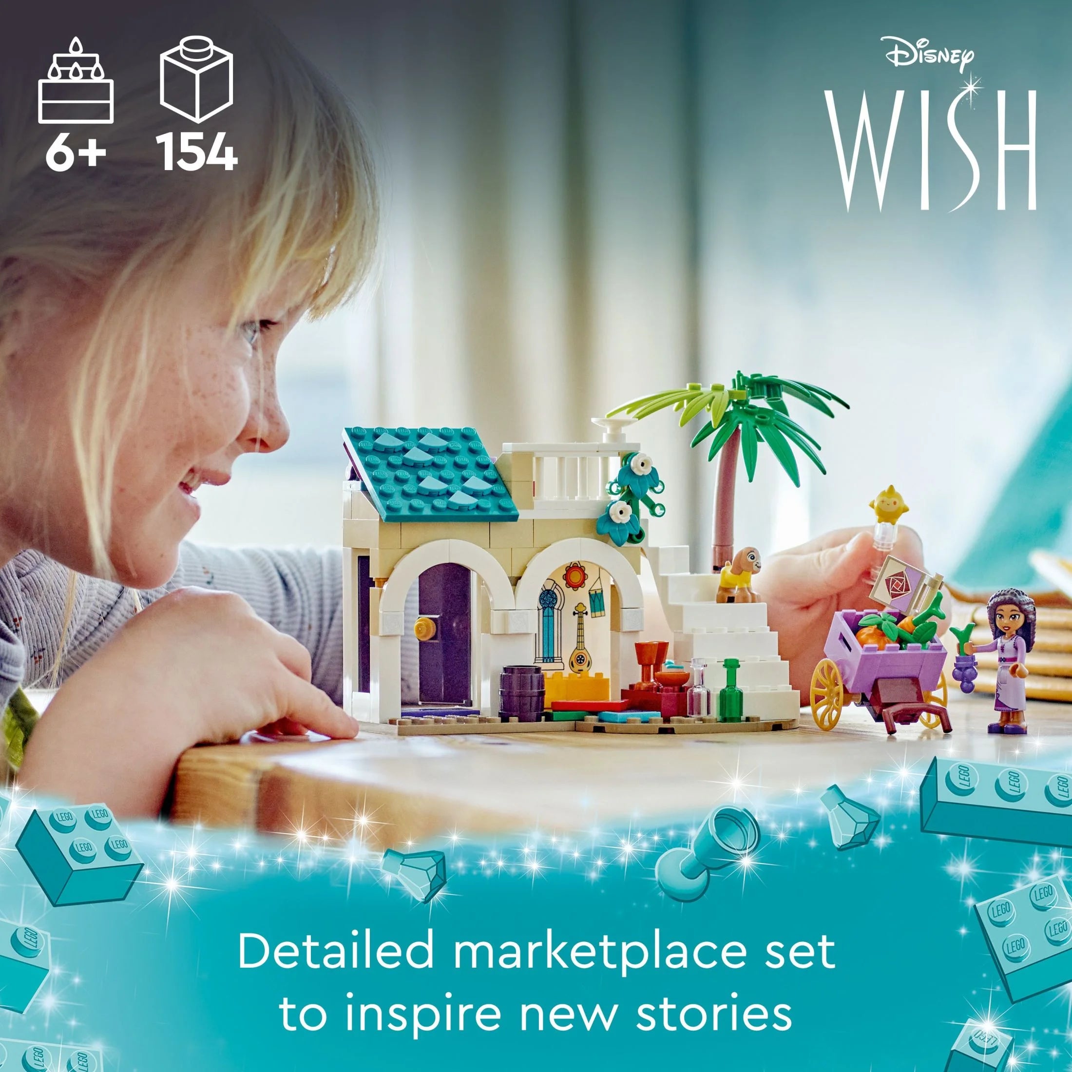 LEGO Disney Wish: Asha in der Stadt der Rosen 43223 Bauset – Ein baubares Modell aus dem Disney-Film, das zu Abenteuern und kreativem Spielen anregt. Ein tolles Geschenk für Kinder und Fans ab 6 Jahren.