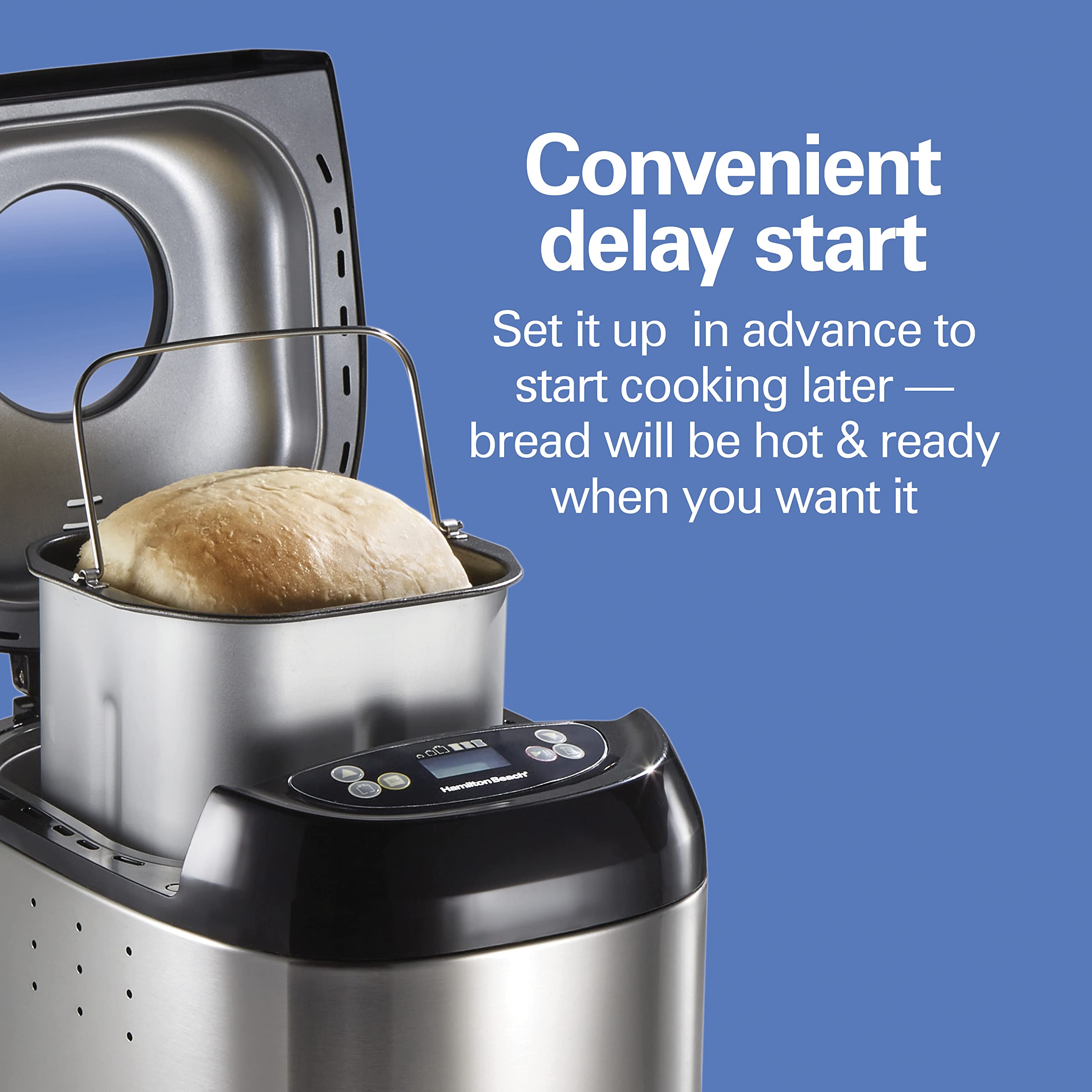 Machine à pain sans gluten Hamilton Beach en acier inoxydable 2025 (réf. 29985)