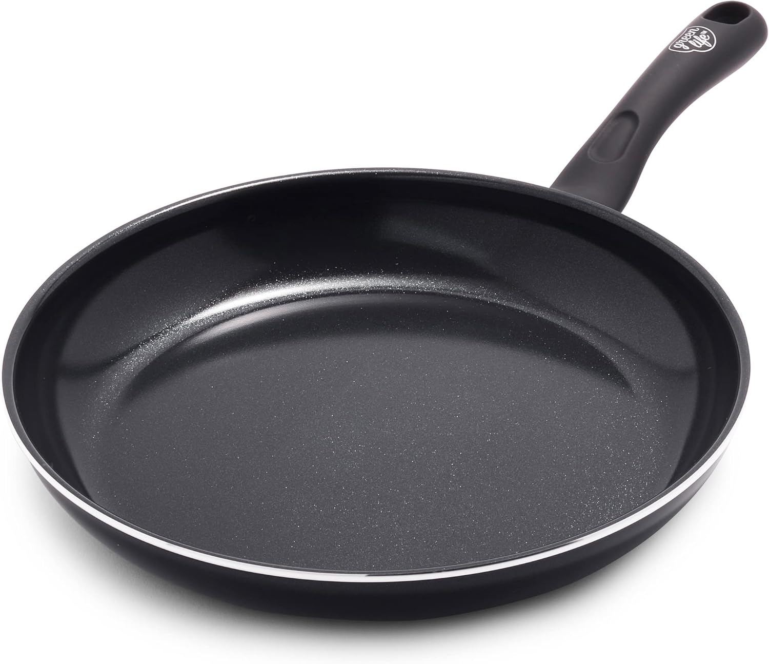 GreenLife Soft Grip 16-teiliges Antihaft-Keramik-Kochgeschirr-Set, bestehend aus Bratpfanne, Stielkasserolle und Topf, PFAS-frei, spülmaschinenfest, ofenfest, türkis